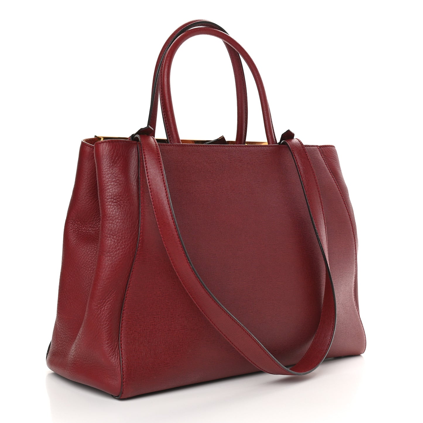 Vitello Elite Regular 2Jours Tote Rosso Scuro Ciliegia