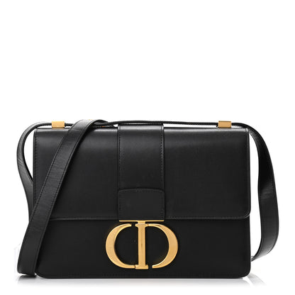 Christian Dior Smooth Calfskin 30 Montaigne Flap Bag Black 1 of 11