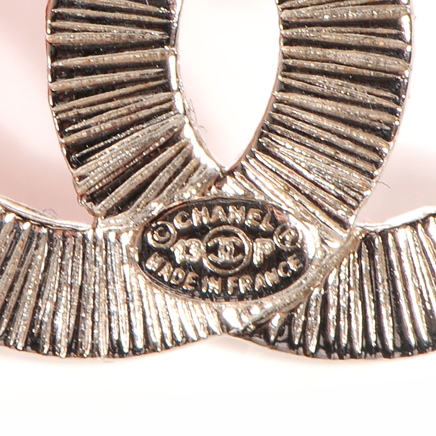 Chanel Baguette Crystal CC Dangle Earrings Silver 4 of 6