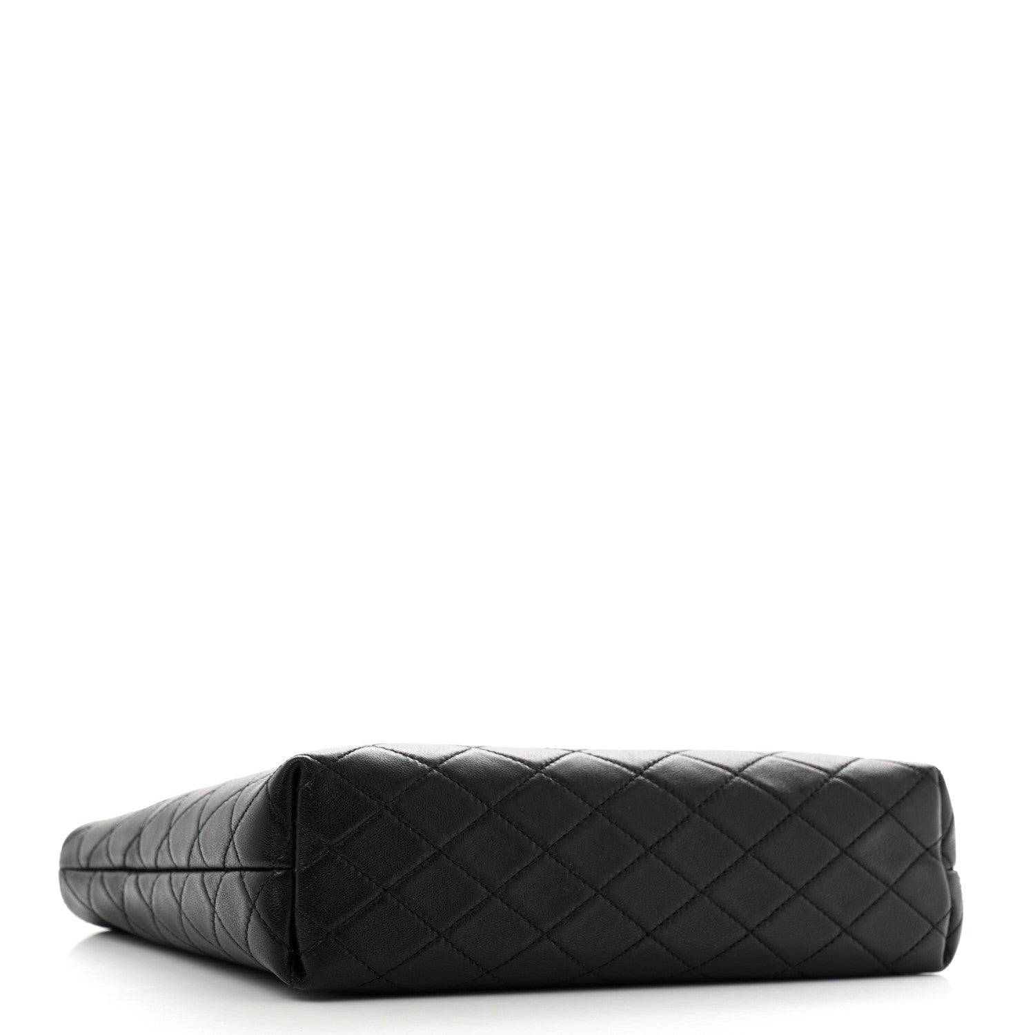 Saint Laurent Lambskin Quilted Gaby Cosmetic Pouch Black 3 of 7