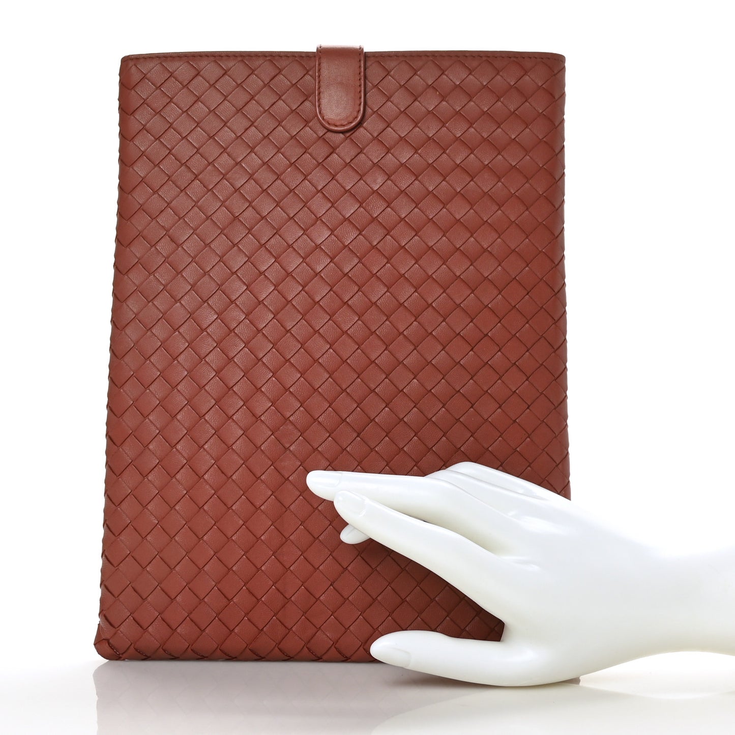 Nappa Intrecciato iPad Case Brique