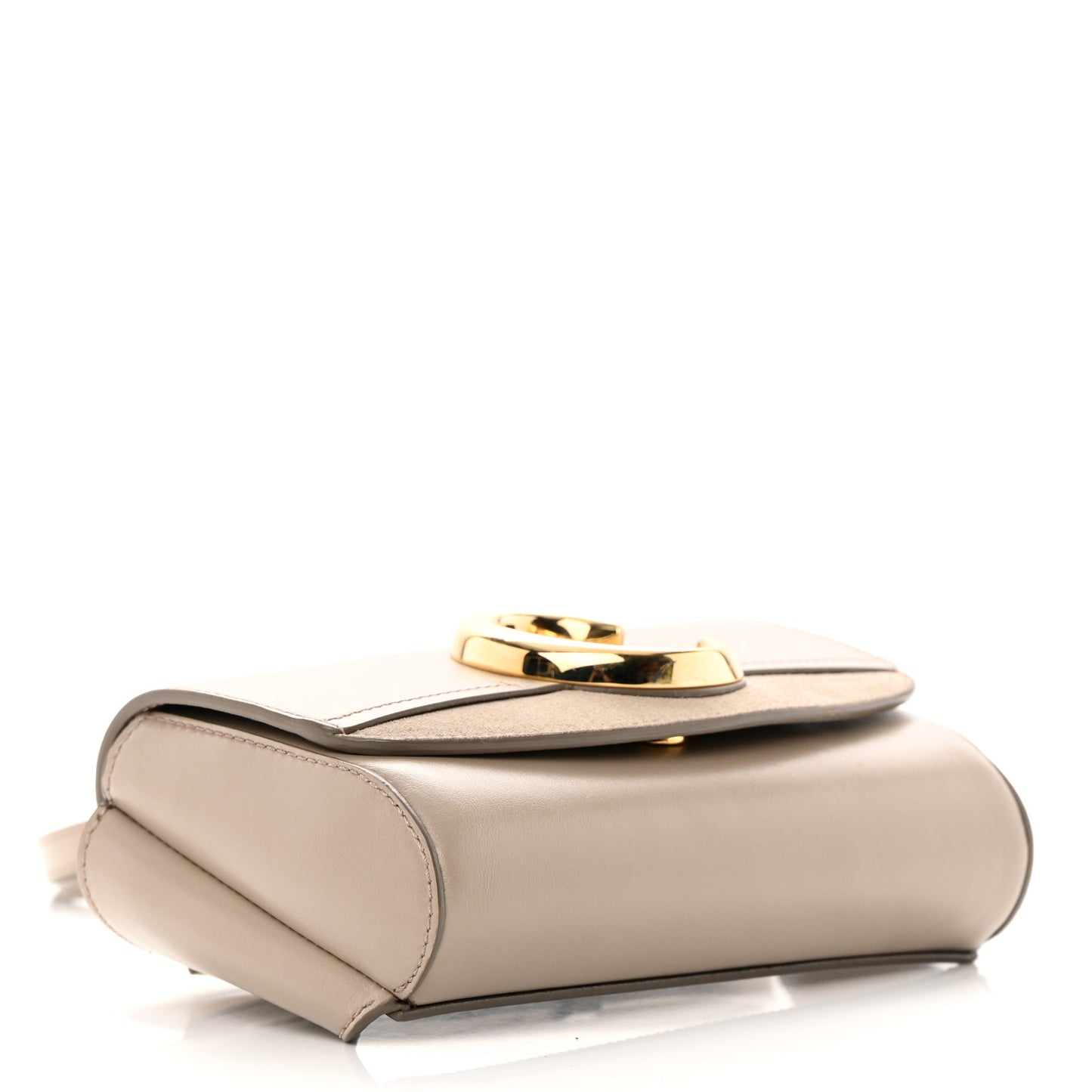 Calfskin Suede C Belt Bag Motty Grey