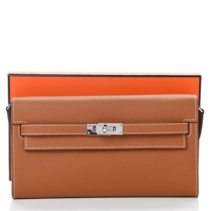 Hermes Epsom Kelly Wallet To Go Gold 9 of 9