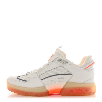 Louis Vuitton Suede Mesh Mens Tenis View Sneakers 8.5 White 1 of 8