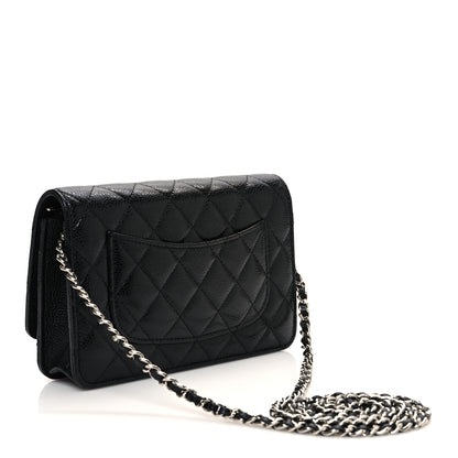 Chanel Caviar Quilted Wallet on Chain WOC Black 3 of 11