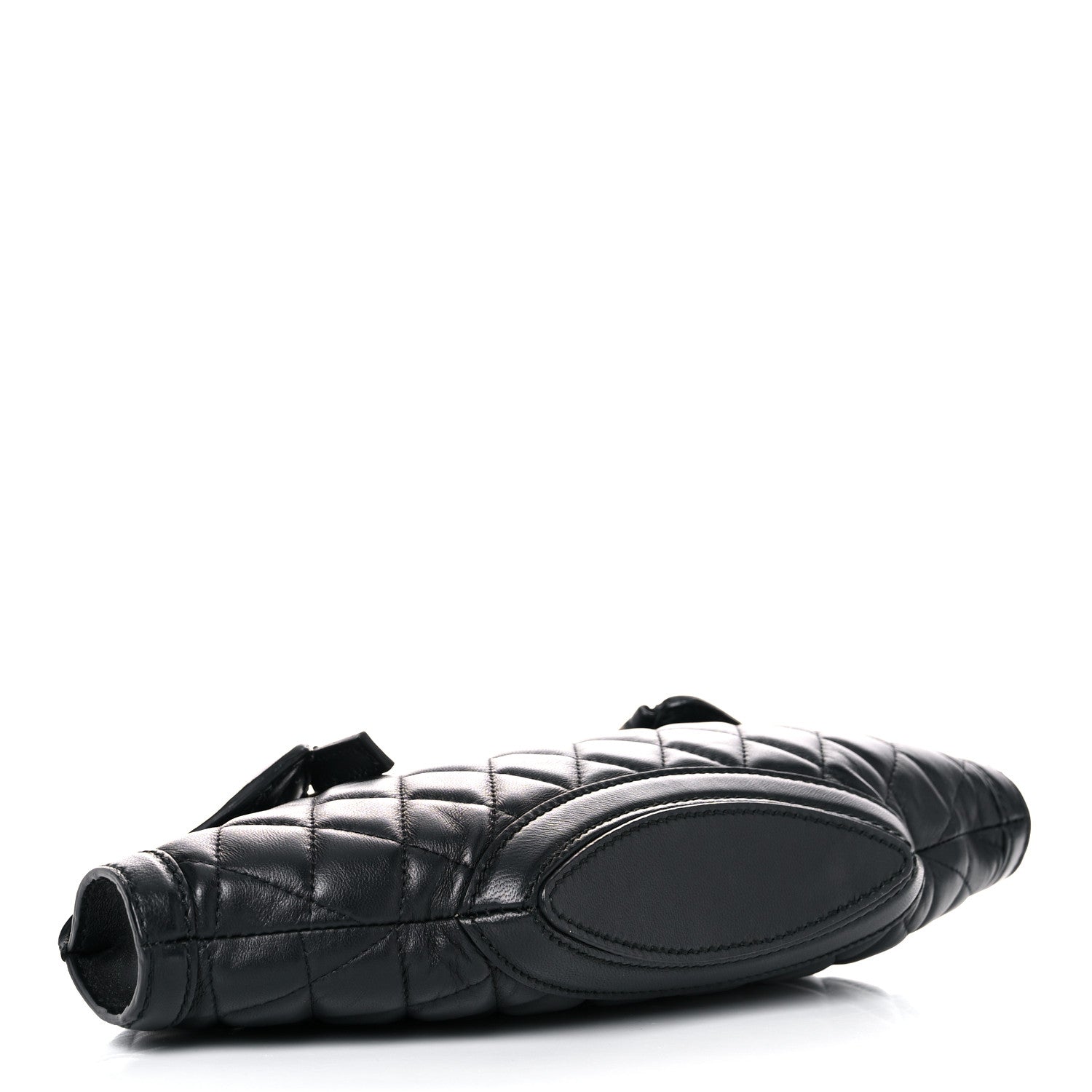 Alexander McQueen Lambskin Quilted De Manta Clutch Black 4 of 12