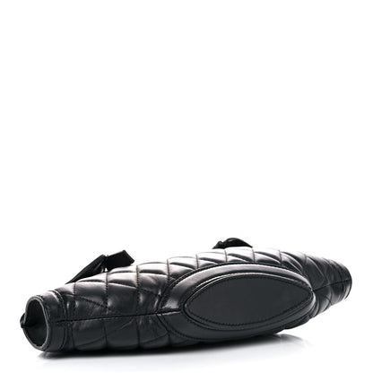 Alexander McQueen Lambskin Quilted De Manta Clutch Black 4 of 12