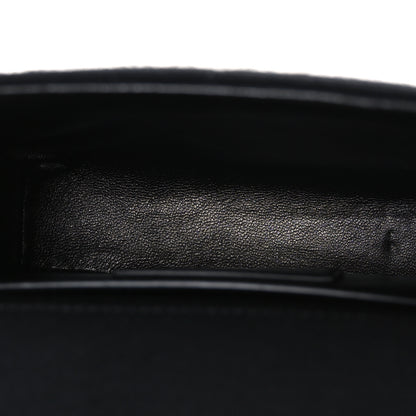 Saint Laurent Jersey Wool Patchwork Monogram Mini Jamie Baguette Black 4 of 9