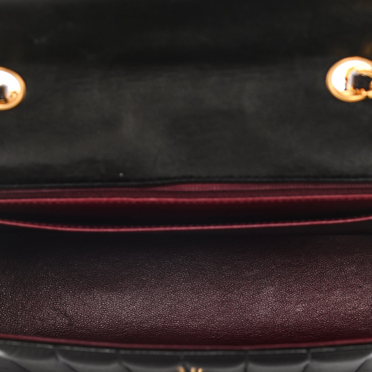 Lambskin Quilted Chevron Small Single Flap Black