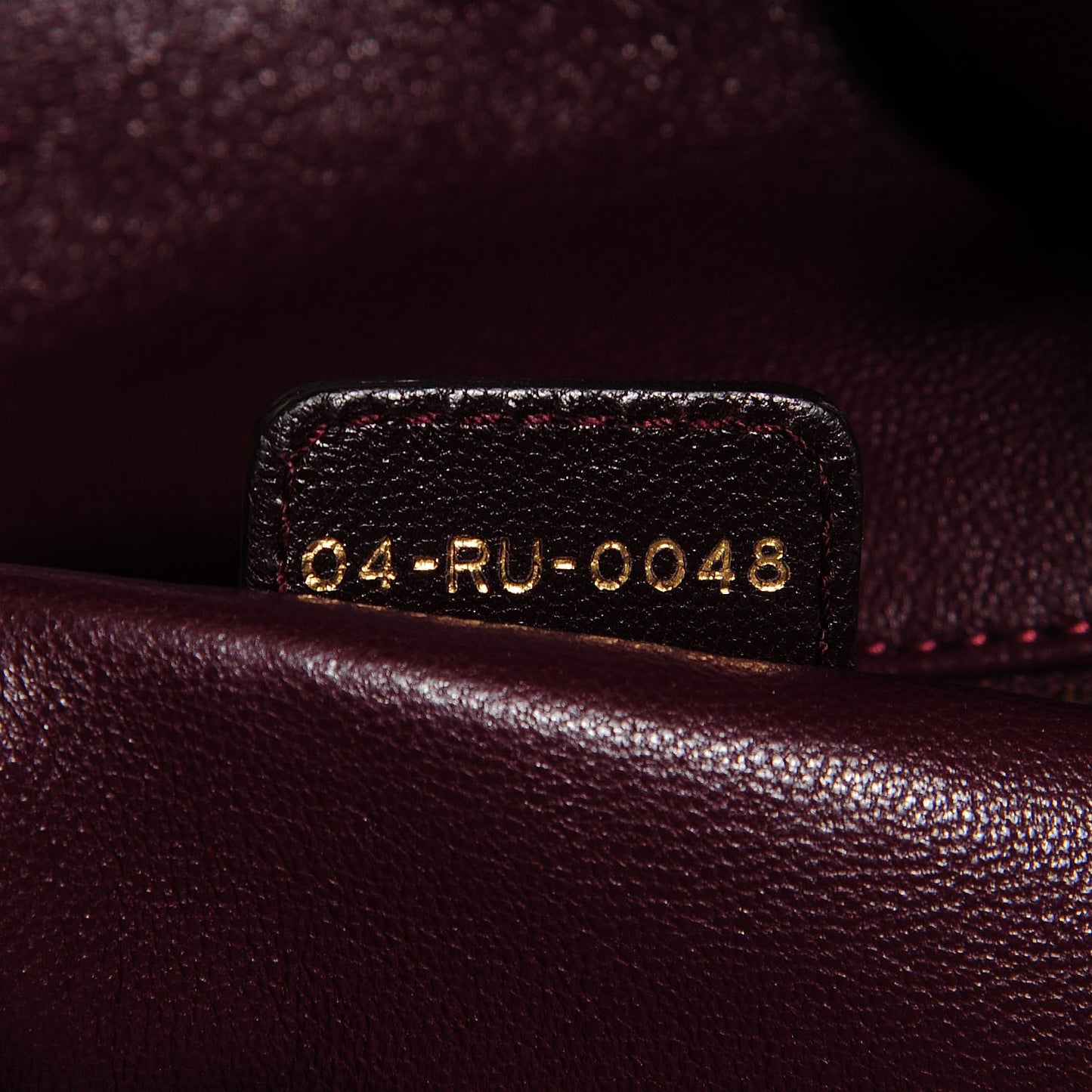 Lambskin Woven Large Dior Soft Tote Burgundy