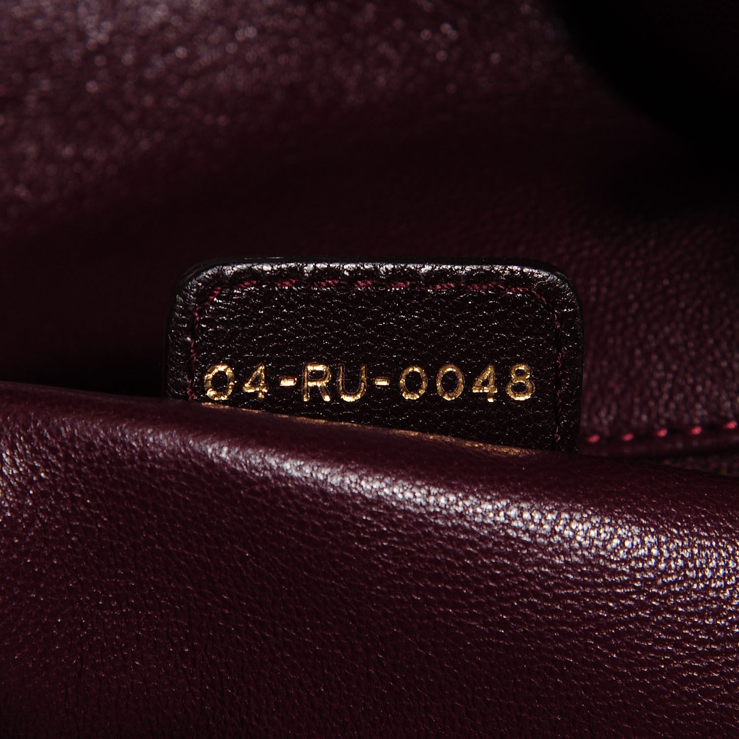 Christian Dior Lambskin Woven Large Dior Soft Tote Burgundy 7 of 8