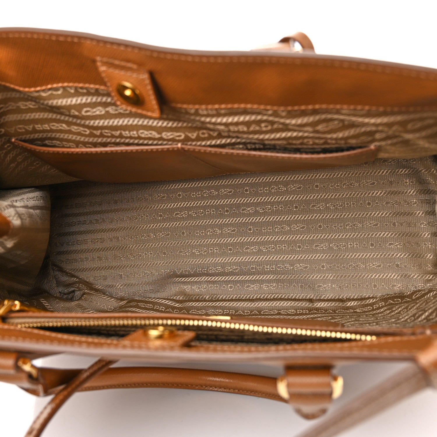 Prada Saffiano Lux Medium Tote Caramel 5 of 9
