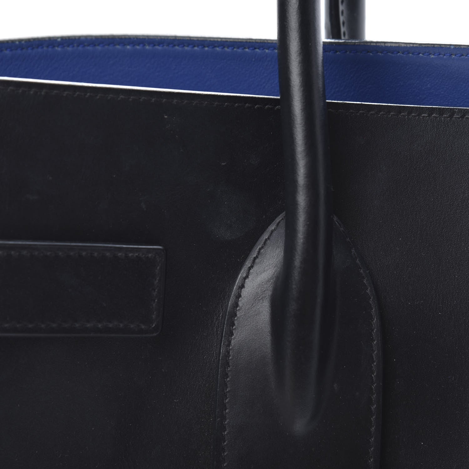Saint Laurent Calfskin Small Sac De Jour Black Royal Blue 19 of 20