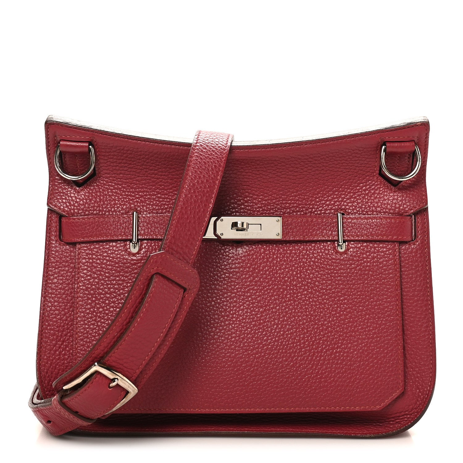 Hermes Taurillon Clemence Jypsiere 28 Rubis 1 of 10