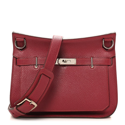 Hermes Taurillon Clemence Jypsiere 28 Rubis 1 of 10