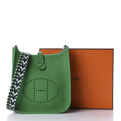 Hermes Taurillon Clemence Allegro Evelyne TPM Bamboo 10 of 10