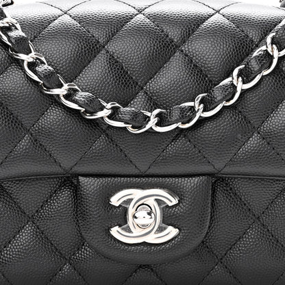 Chanel Caviar Quilted Mini Rectangular Flap Black 8 of 10