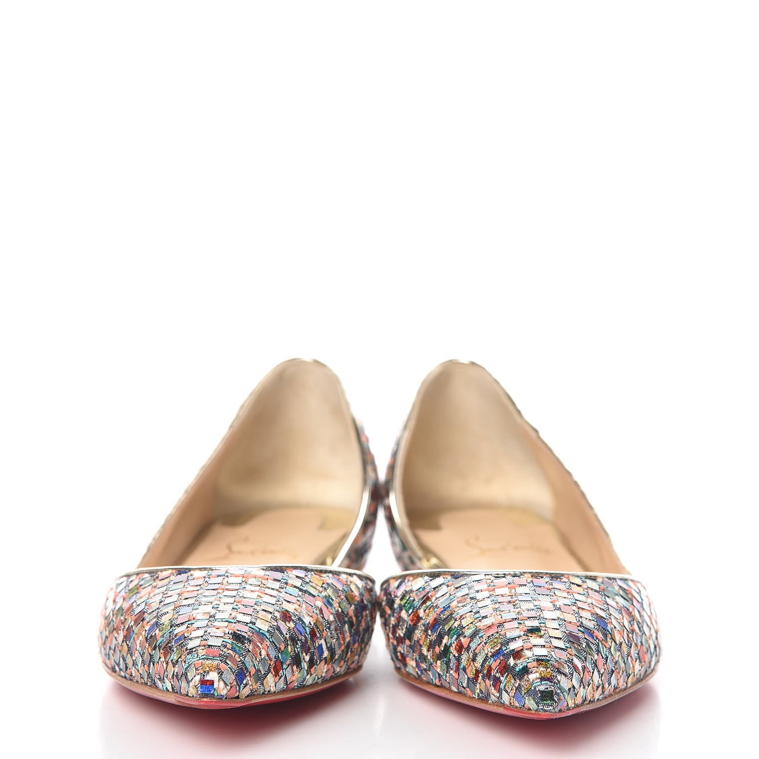 Christian Louboutin Tresse Vitraux Specchio Iriza Flats 37 Multicolor 2 of 8