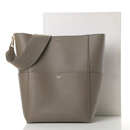 Celine Soft Grained Calfskin Sangle Bucket Bag Taupe 15 of 15