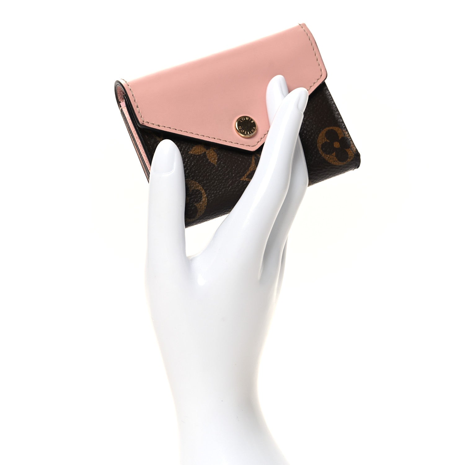 Louis Vuitton Monogram Zoe Wallet Rose Ballerine 2 of 8