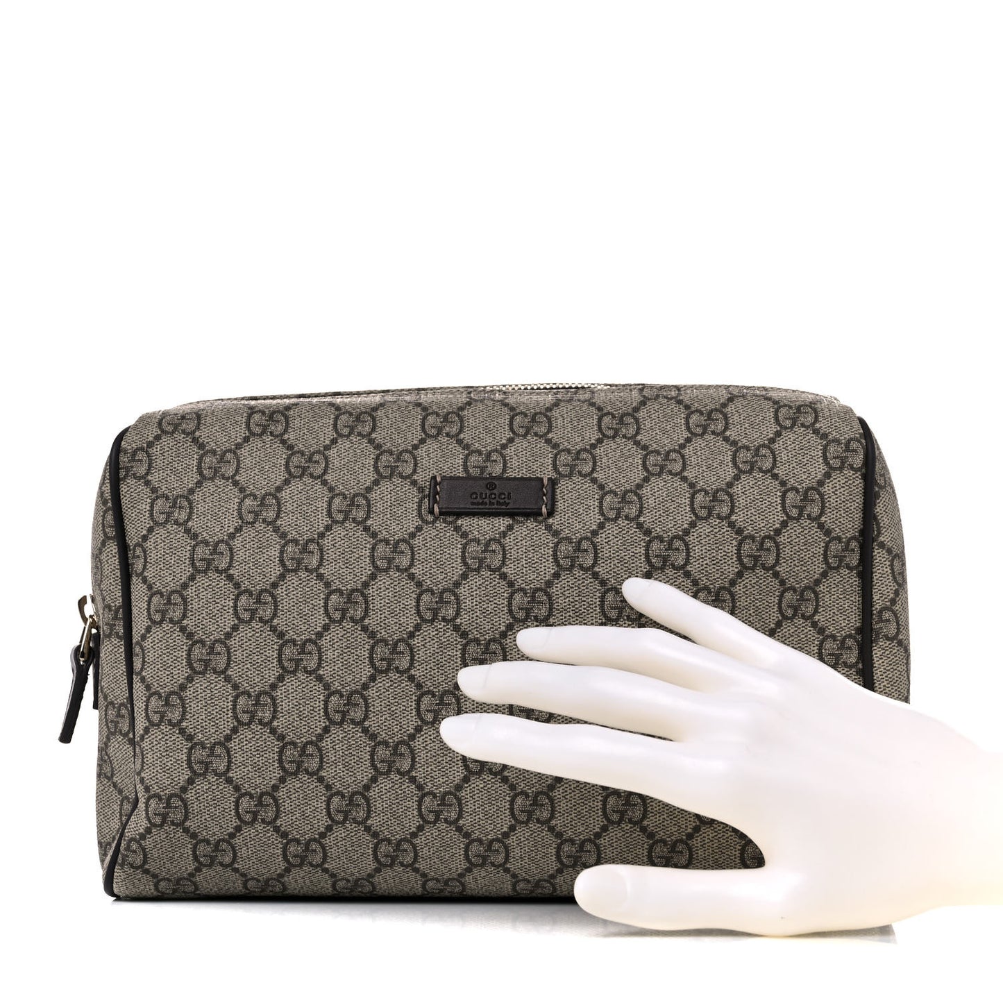GG Plus Monogram Large Toiletry Case Brown