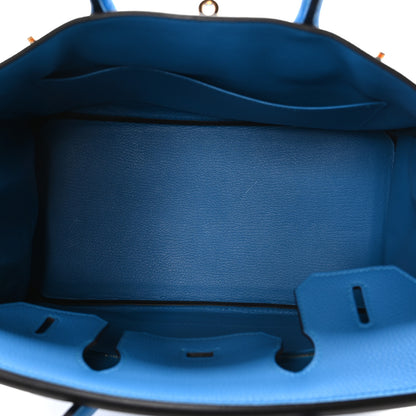 Hermes Togo BIRKIN 30 Bleu Zanzibar 5 of 11