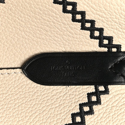 Louis Vuitton Empreinte Monogram Giant Broderies Neonoe MM Cream Black 7 of 11