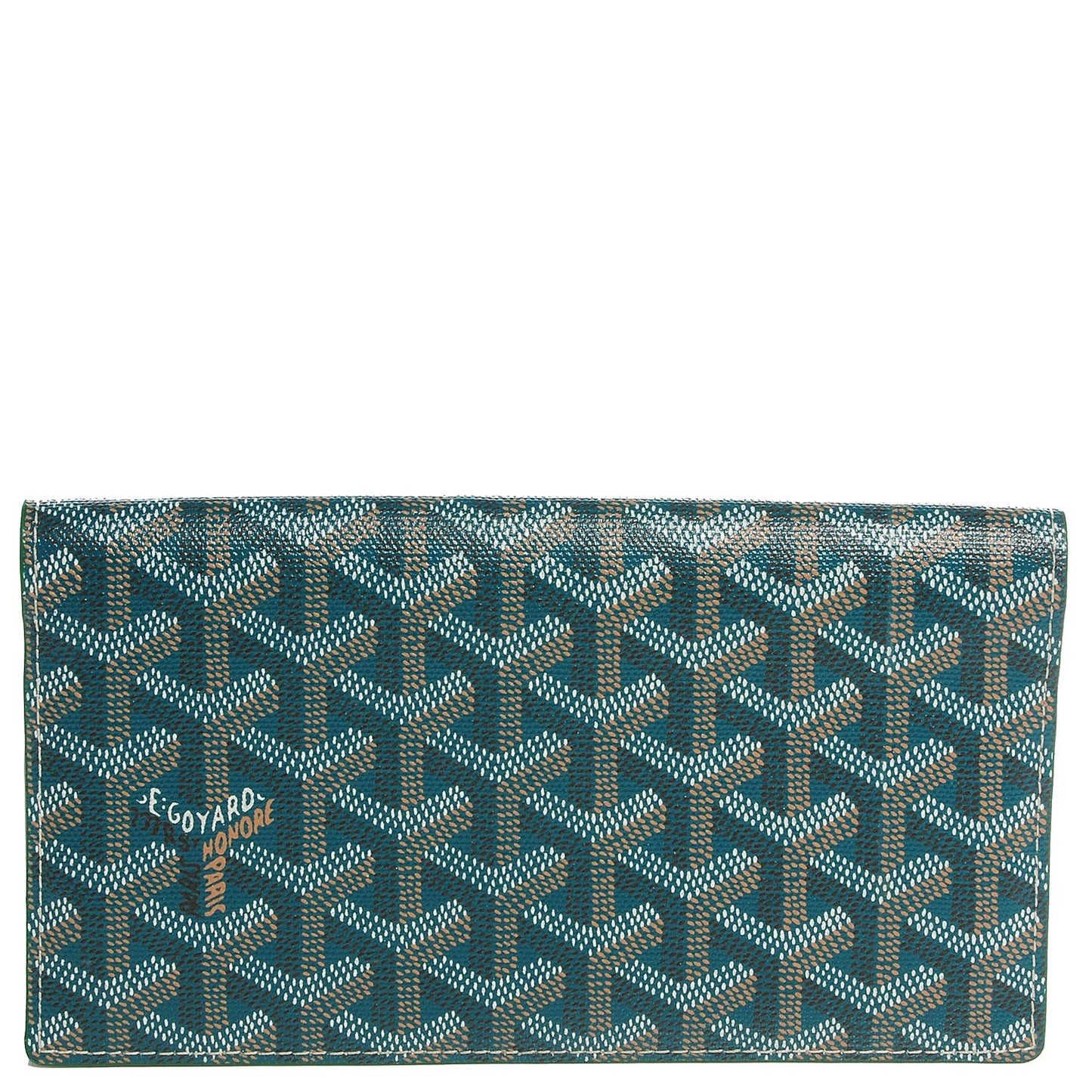 Goyardine Long Bi-Fold Wallet Green
