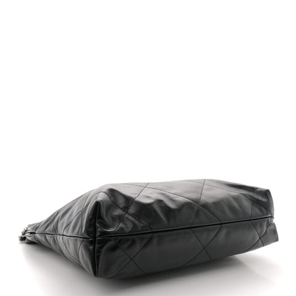 Chanel Shiny Calfskin Quilted Small Chanel 22 Black 5 of 12