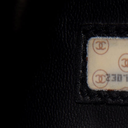 Chanel Calfskin Stitched CC Boston Black 8 of 9