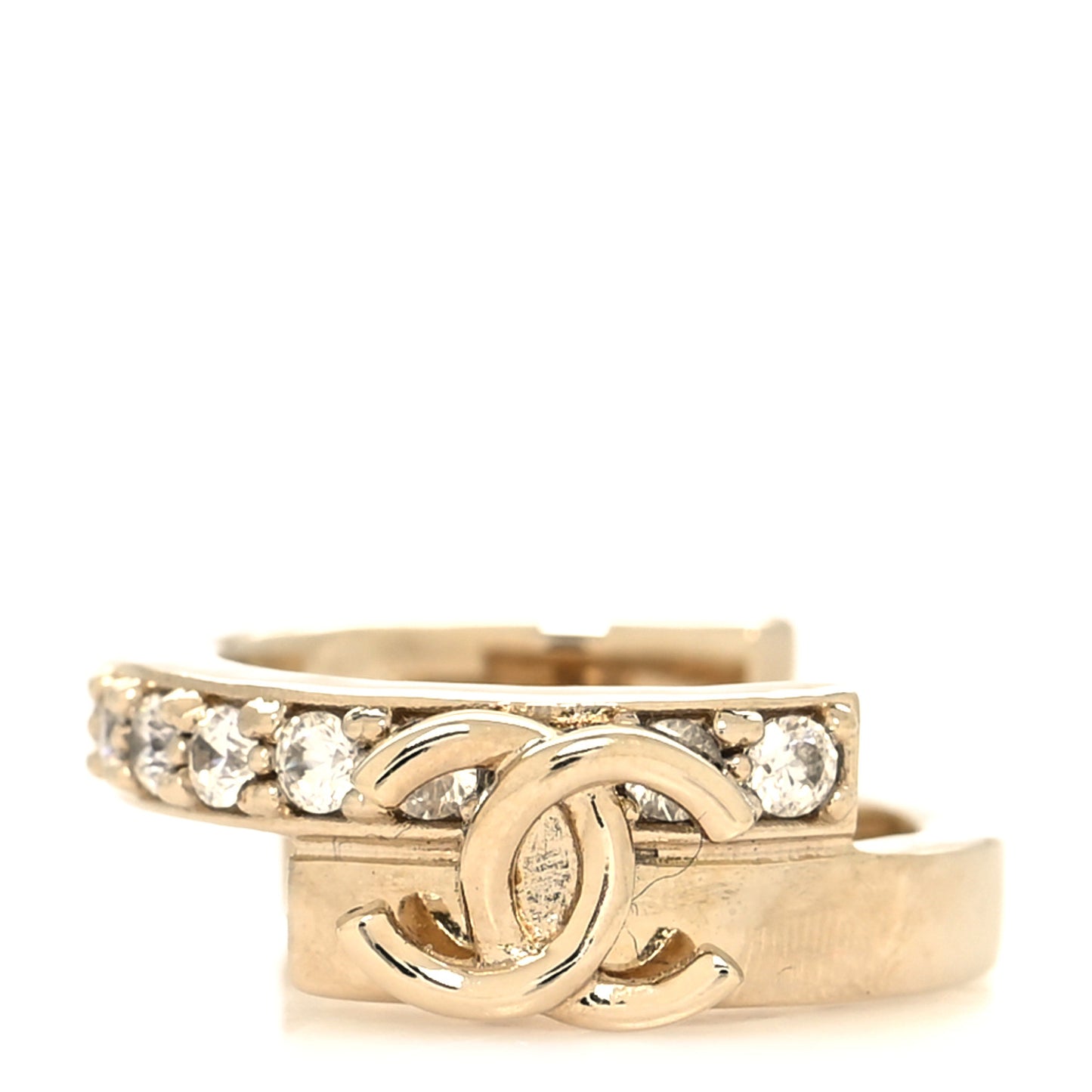 Crystal CC Ring 7 Gold