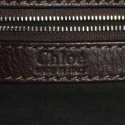 Chloe Leather Paddington Double Zipped Bowler Brown 6 of 8