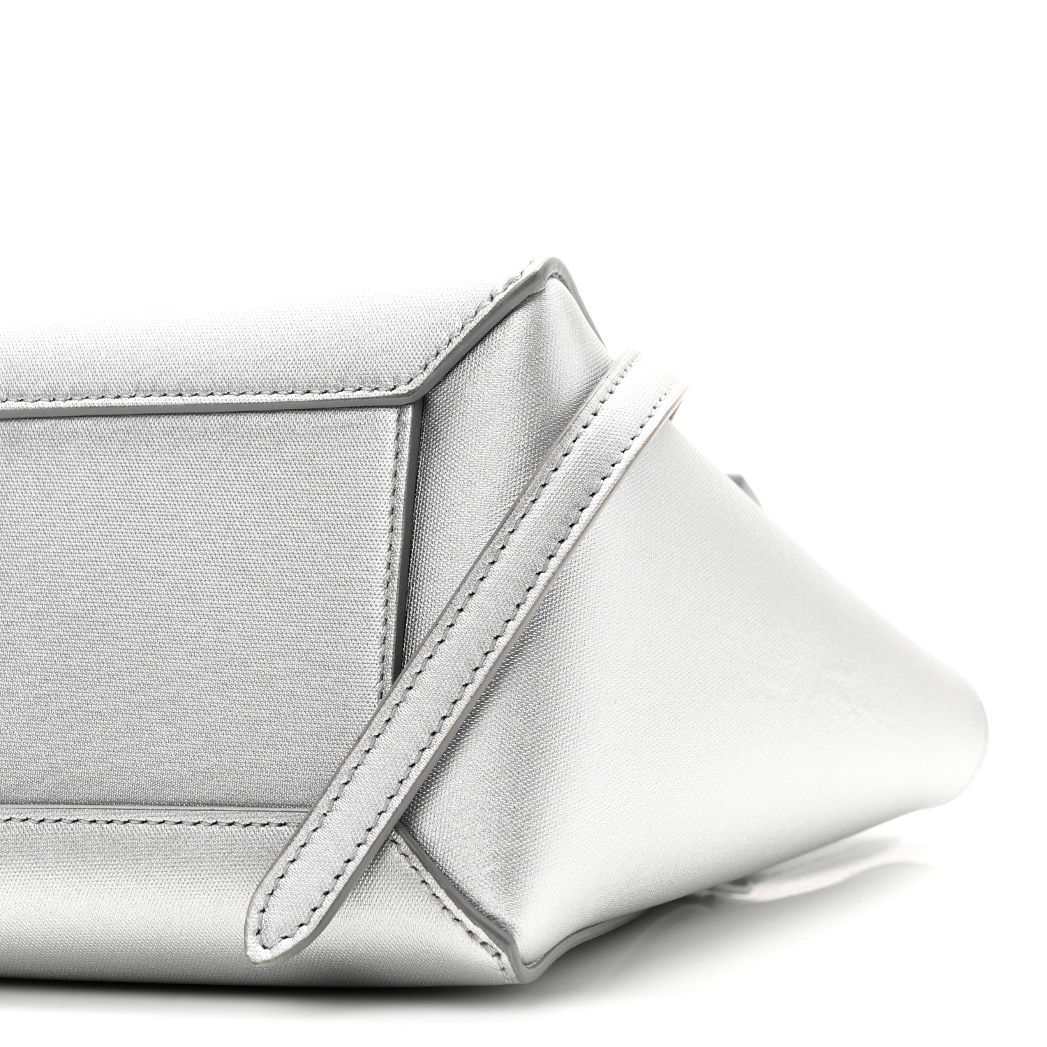 Celine Laminated Calfskin Nano Belt Bag Silver 1779105 – FASHIONPHILE