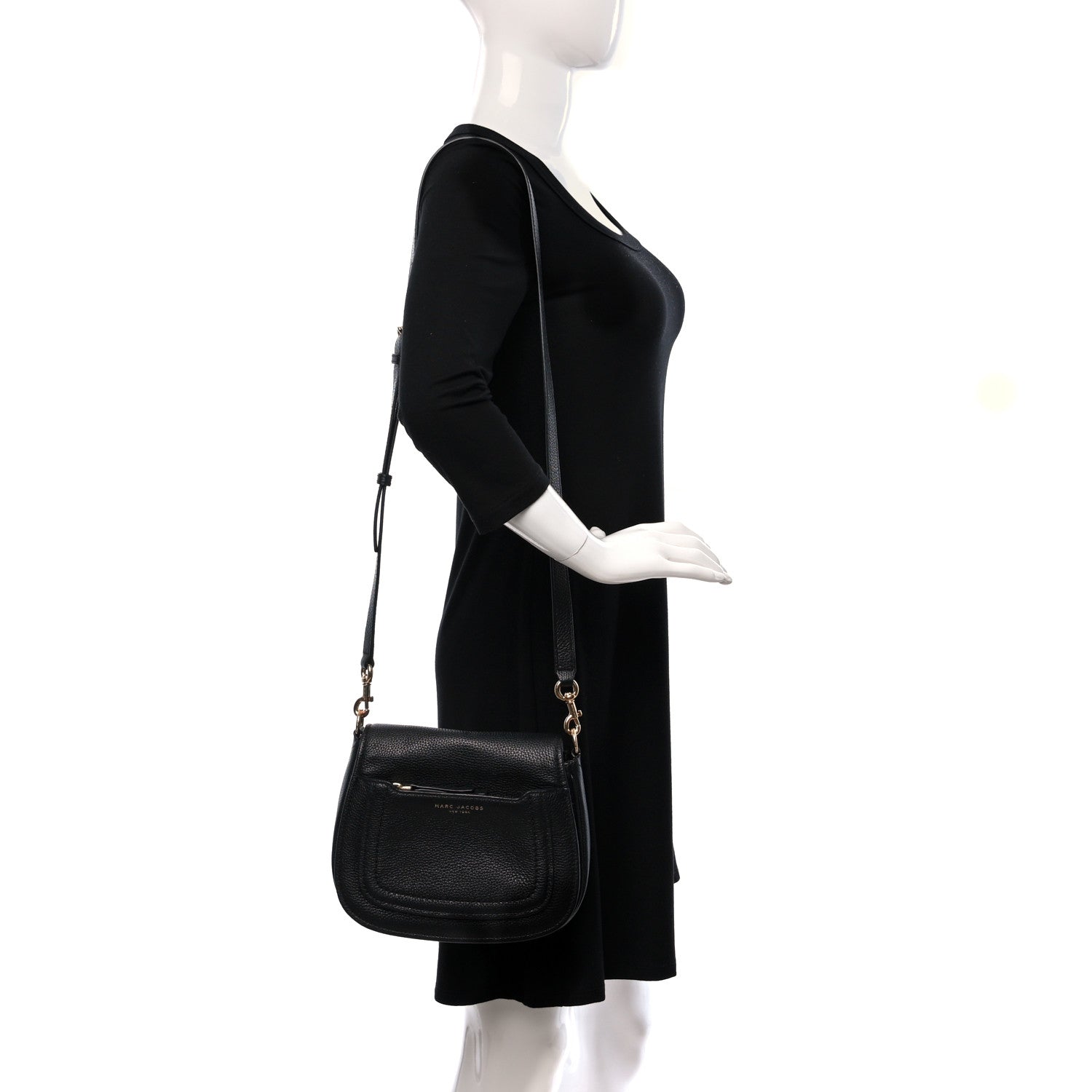 Marc Jacobs Calfskin Empire City Messenger Crossbody Black 2 of 10