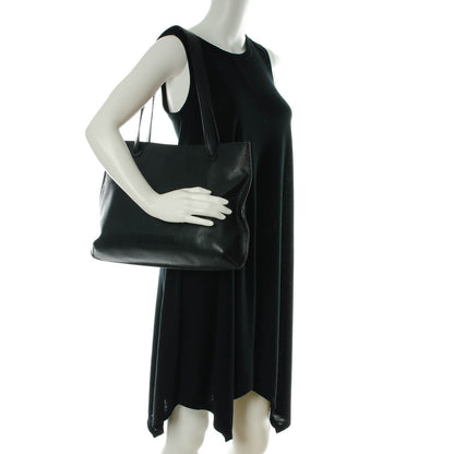 Chanel Grained Calfskin Shopping Tote Black 2 of 7