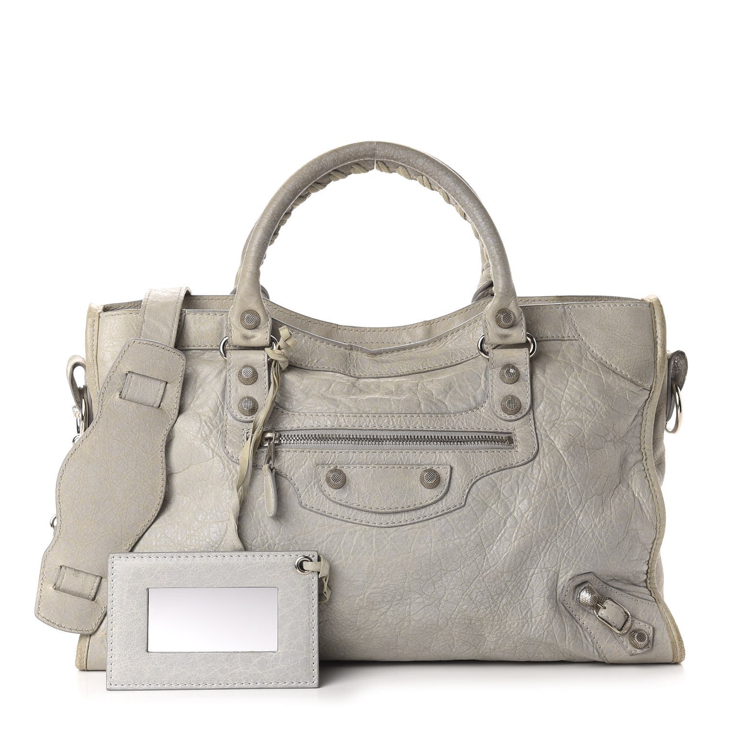 Agneau Giant 12 Silver Hardware City Gris Ciment