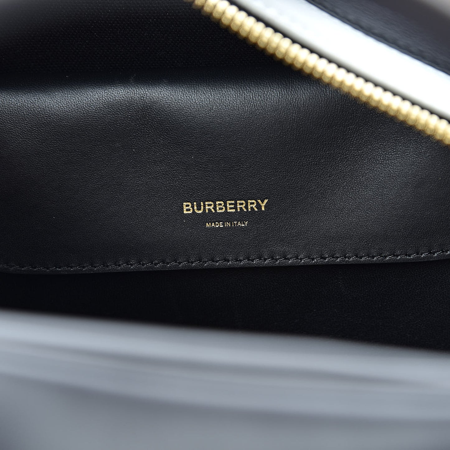 Smooth Calfskin Stripe Intarsia Bag Black