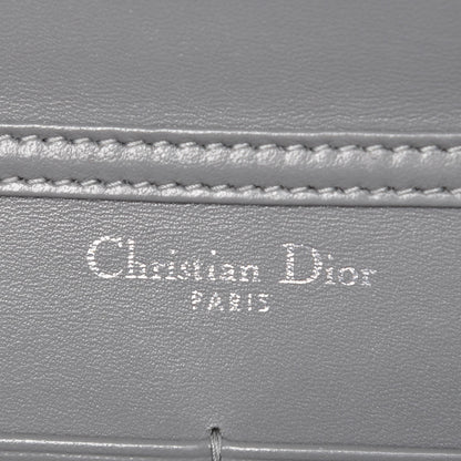 Christian Dior Grained Calfskin Diorama Wallet on Chain Pouch Gris 6 of 9