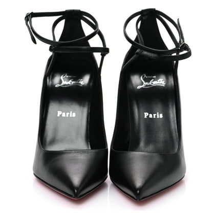 Christian Louboutin Nappa Conclusive 100 Ankle Strap Pumps 39 Black 3 of 9