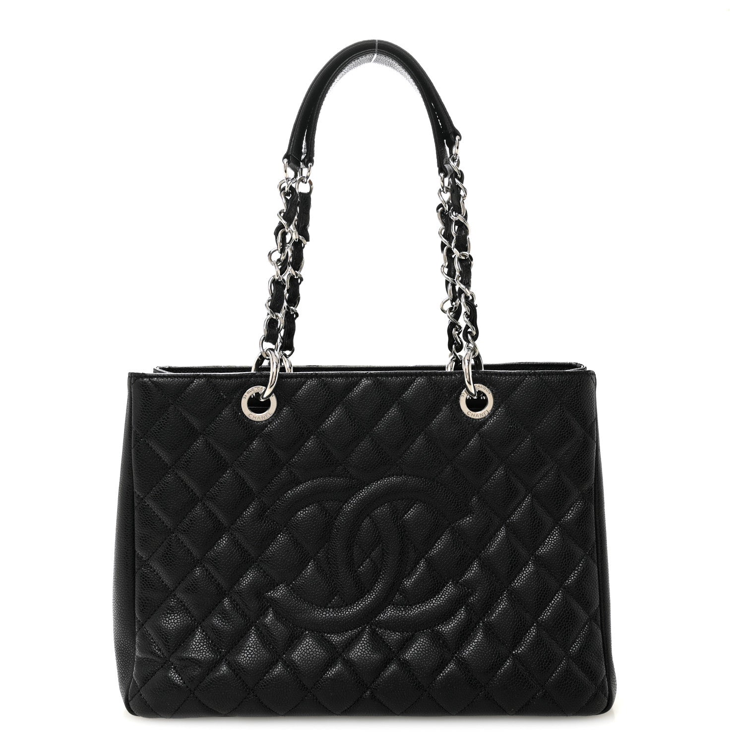 Chanel Caviar Quilted Grand Shopping Tote GST Black 1 of 12