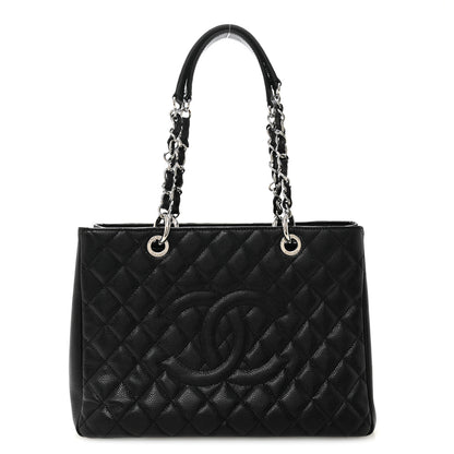 Chanel Caviar Quilted Grand Shopping Tote GST Black 1 of 12