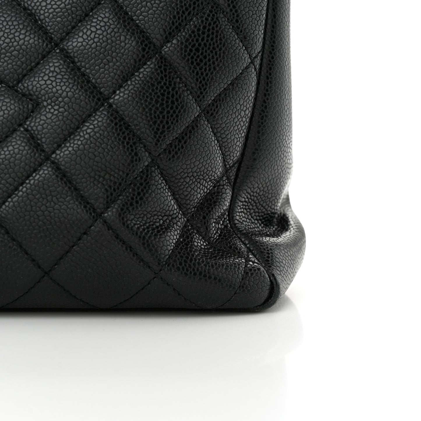 Caviar Quilted Grand Shopping Tote GST Black