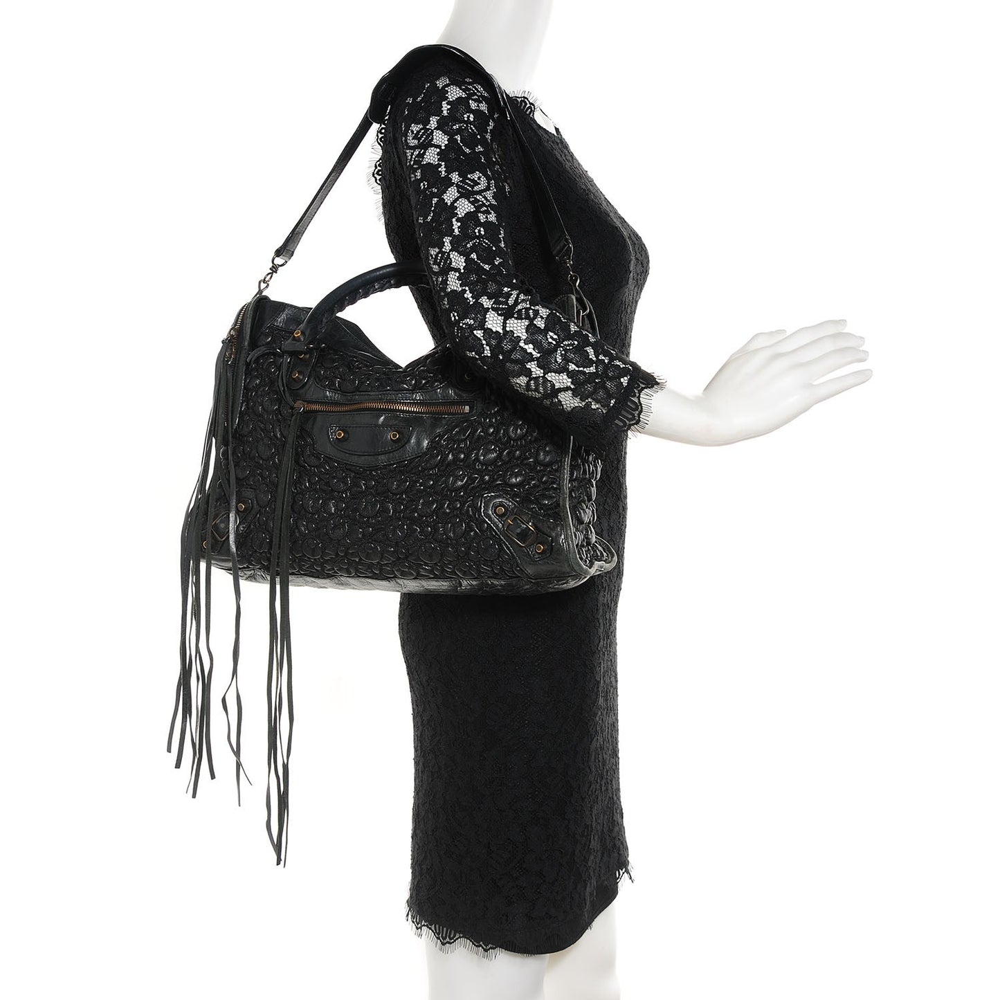 Smocked Agneau City Anthracite