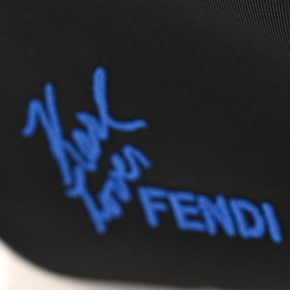 Fendi Nylon Vitello Century Mink Fox Goat Fur Studded Karlito Backpack Black Multicolor 13 of 13