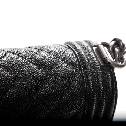 Chanel Caviar Quilted New Medium Boy Flap Black 11 of 12