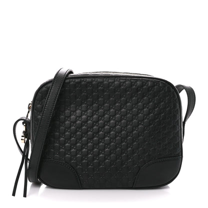 Gucci Microguccissima Mini Bree Messenger Bag Black 1 of 11