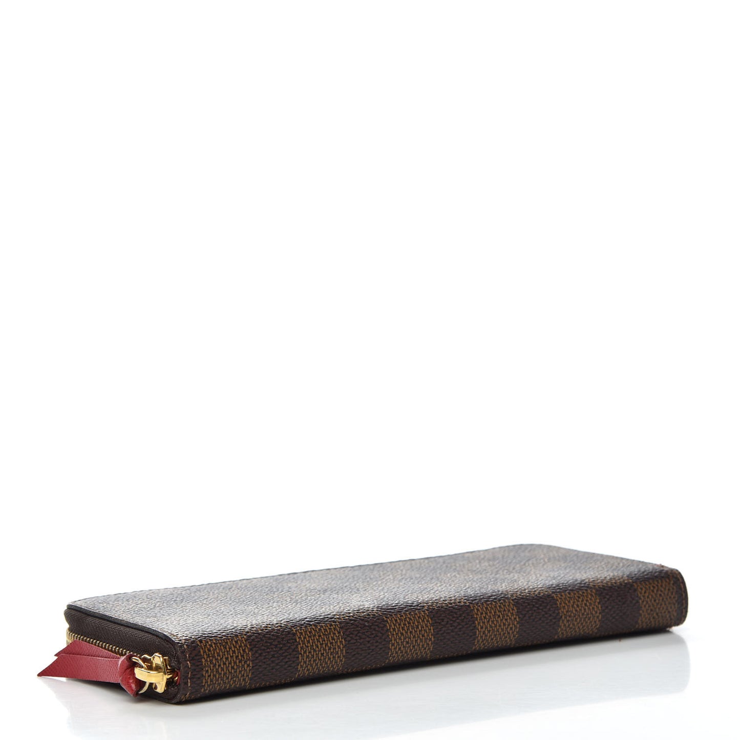Damier Ebene Clemence Wallet Cherry
