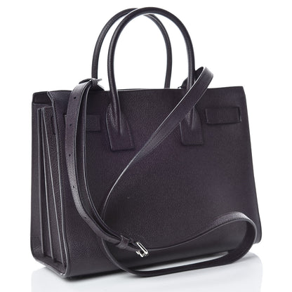 Saint Laurent Grained Calfskin Baby Sac De Jour Deep Purple 3 of 24
