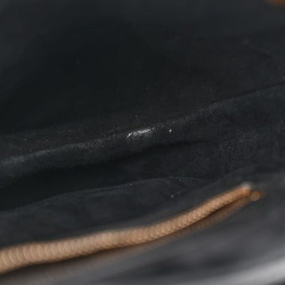 Christian Dior CHRISTIAN DIOR Grained Calfskin Saddle Bag With Strap Black 11 of 18