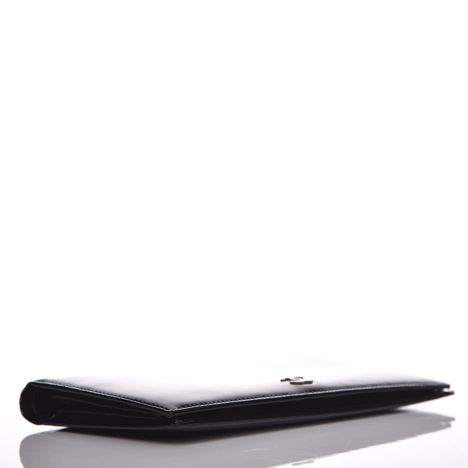 Chanel Patent CC Yen Wallet Black 4 of 11